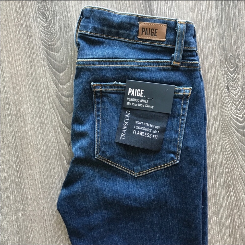 PAIGE Verdugo Ankle Skinny Jeans with Distressing